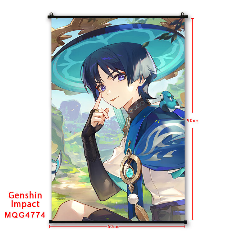 Genshin Impact anime wallscroll 60*90cm