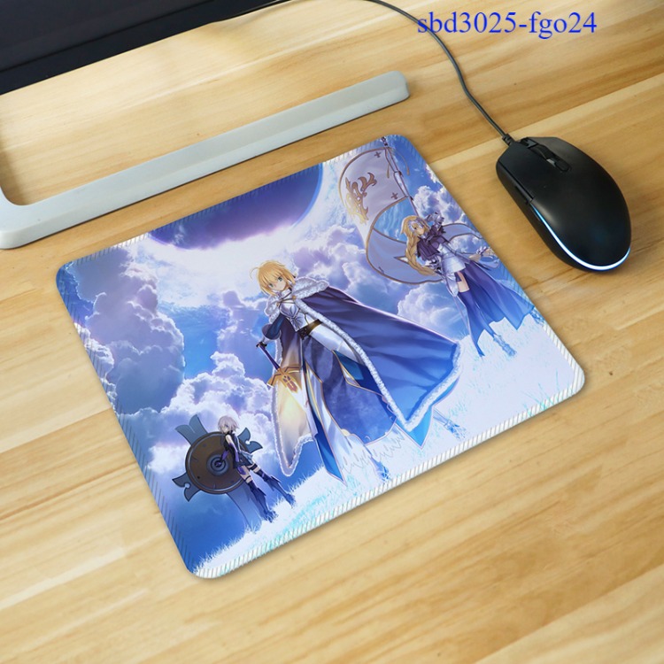 Fate  anime desk pad 25*30*0.3cm locking edge & 20*24*0.2cm non locking edge