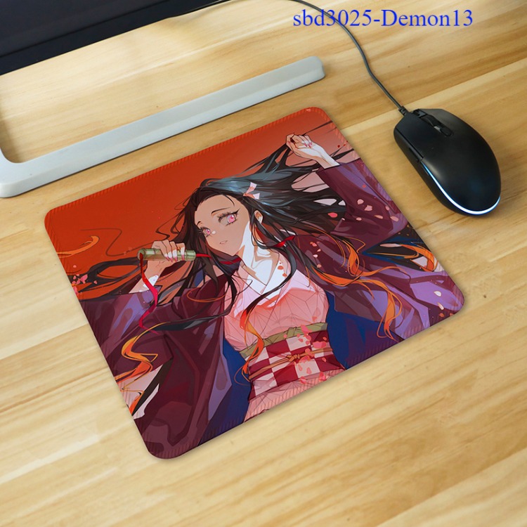 demon slayer kimets anime desk pad 25*30*0.3cm locking edge & 20*24*0.2cm non locking edge