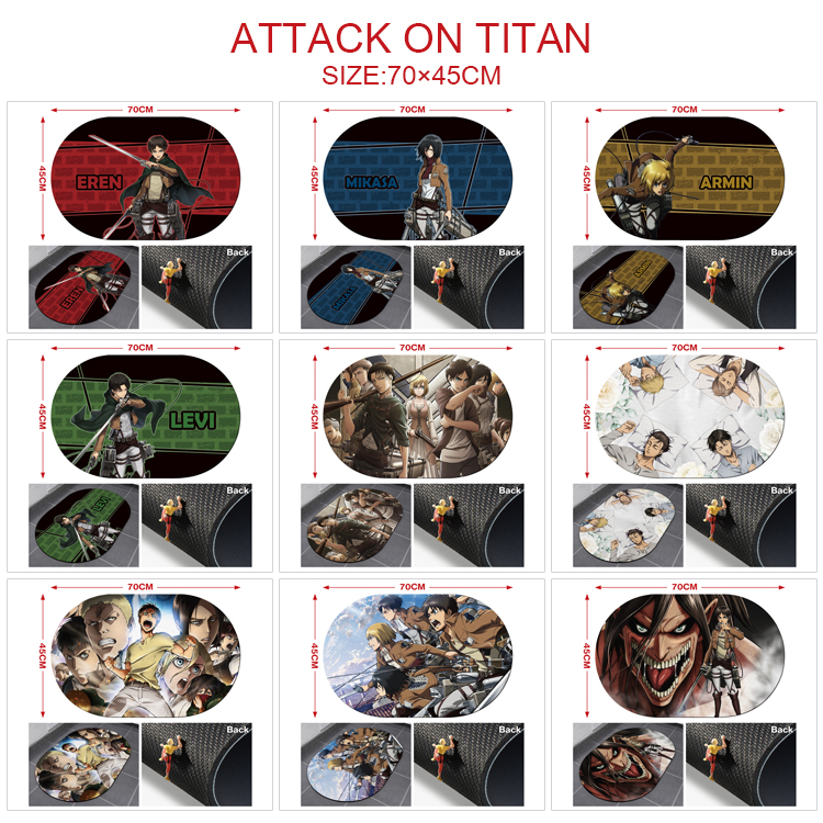 Attack On Titan anime desk pad 70*45cm