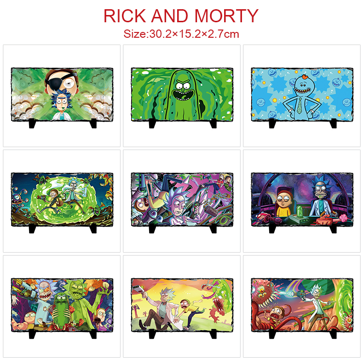 Rick and Morty anime painting