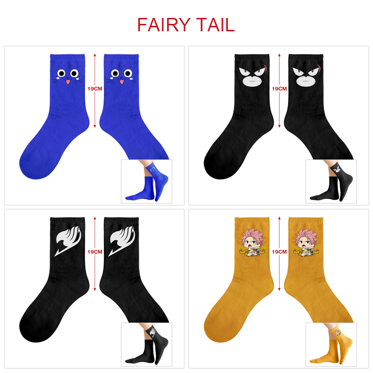 Fairy Tail anime socks 5 pcs a set