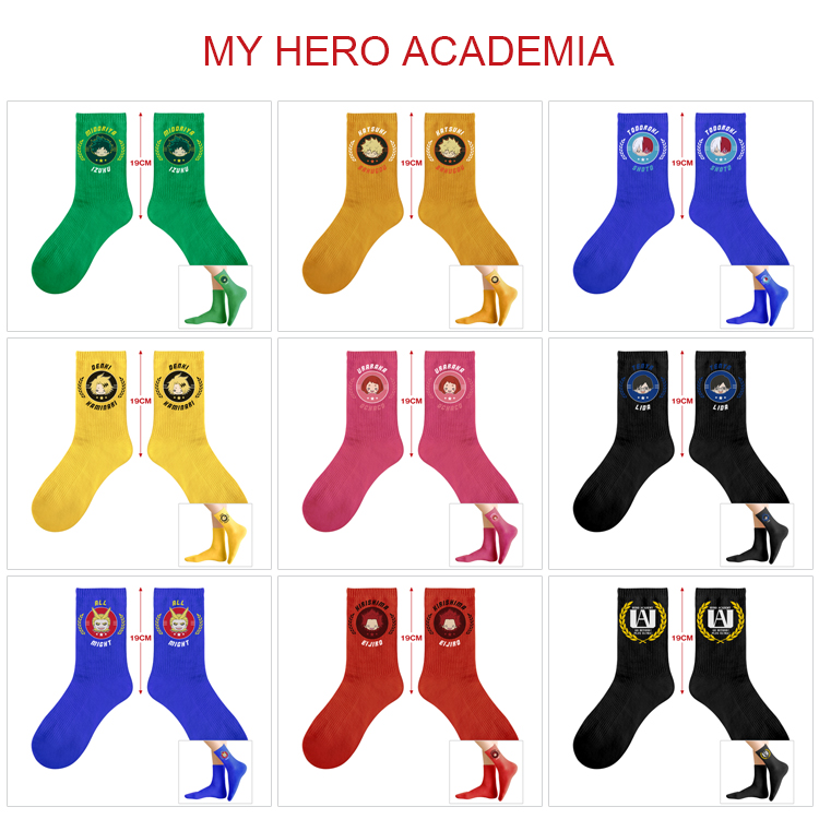 My Hero Academia anime socks 5 pcs a set