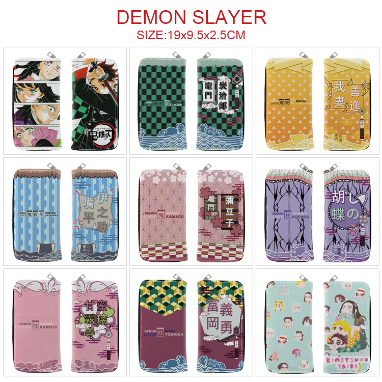 demon slayer kimets anime wallet 19*9.5*2.5cm