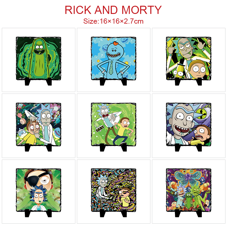 Rick and Morty anime painting