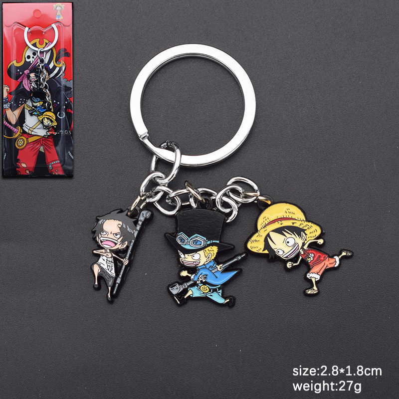 One piece anime keychain