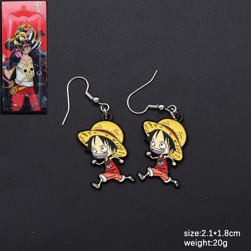One piece anime earrings