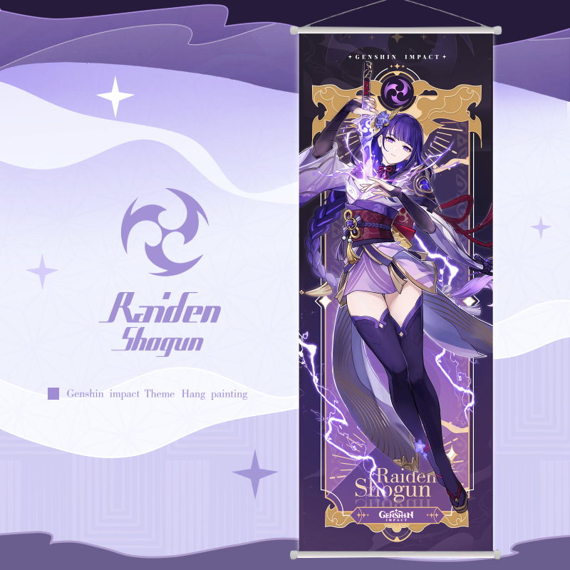 Genshin Impact anime wallscroll 25*75cm