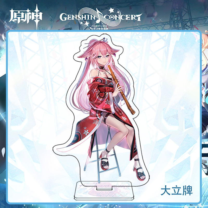 Genshin Impact anime Standing Plates 15cm