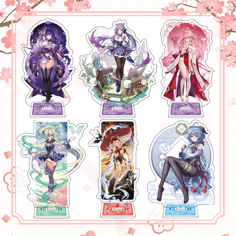 Genshin Impact anime Standing Plates 15cm