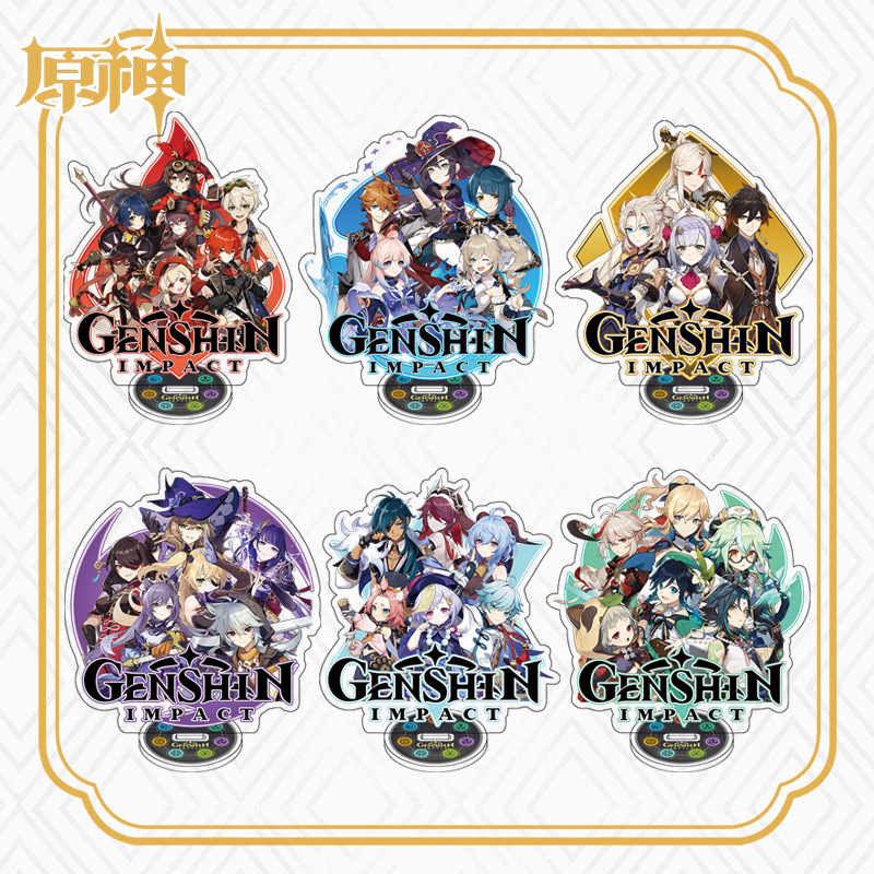 Genshin Impact anime Standing Plates 15cm
