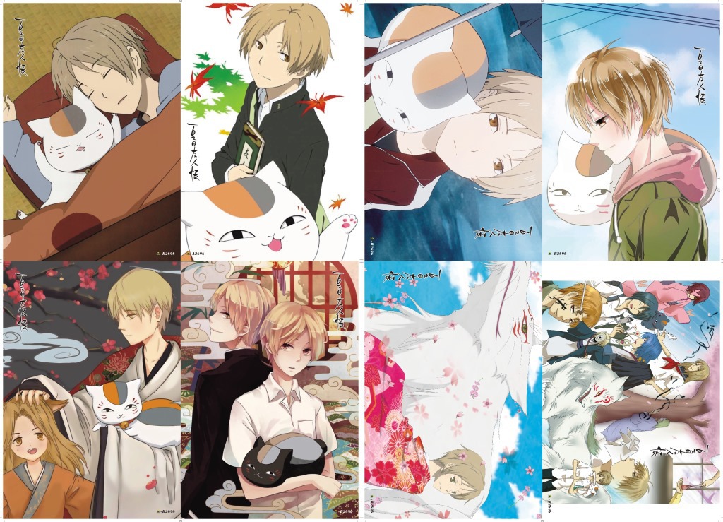 natsume yuujinchou anime poster price for a set of 8 pcs