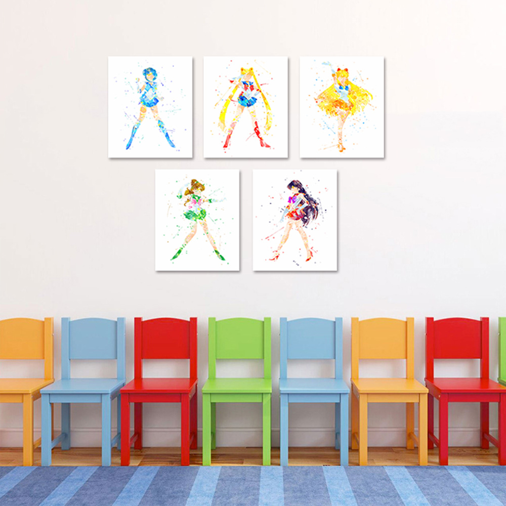 Sailor Moon Crystal anime painting 30x40cm(12x16inches)