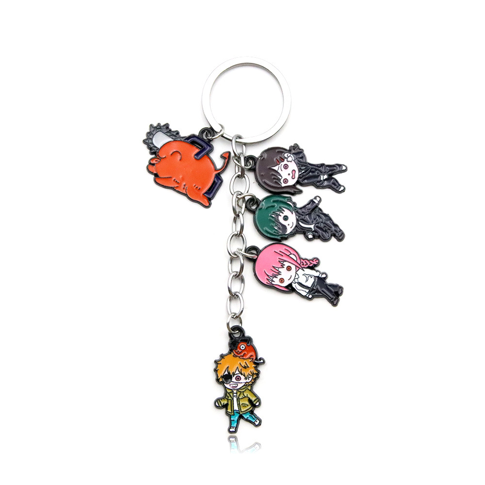 chainsaw man anime keychain