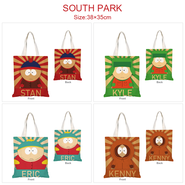 south park anime anime bag