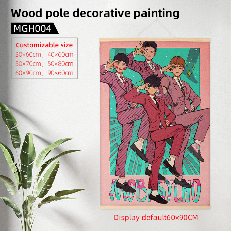 Mob Psycho 100 anime Wooden frame painting 60*90cm