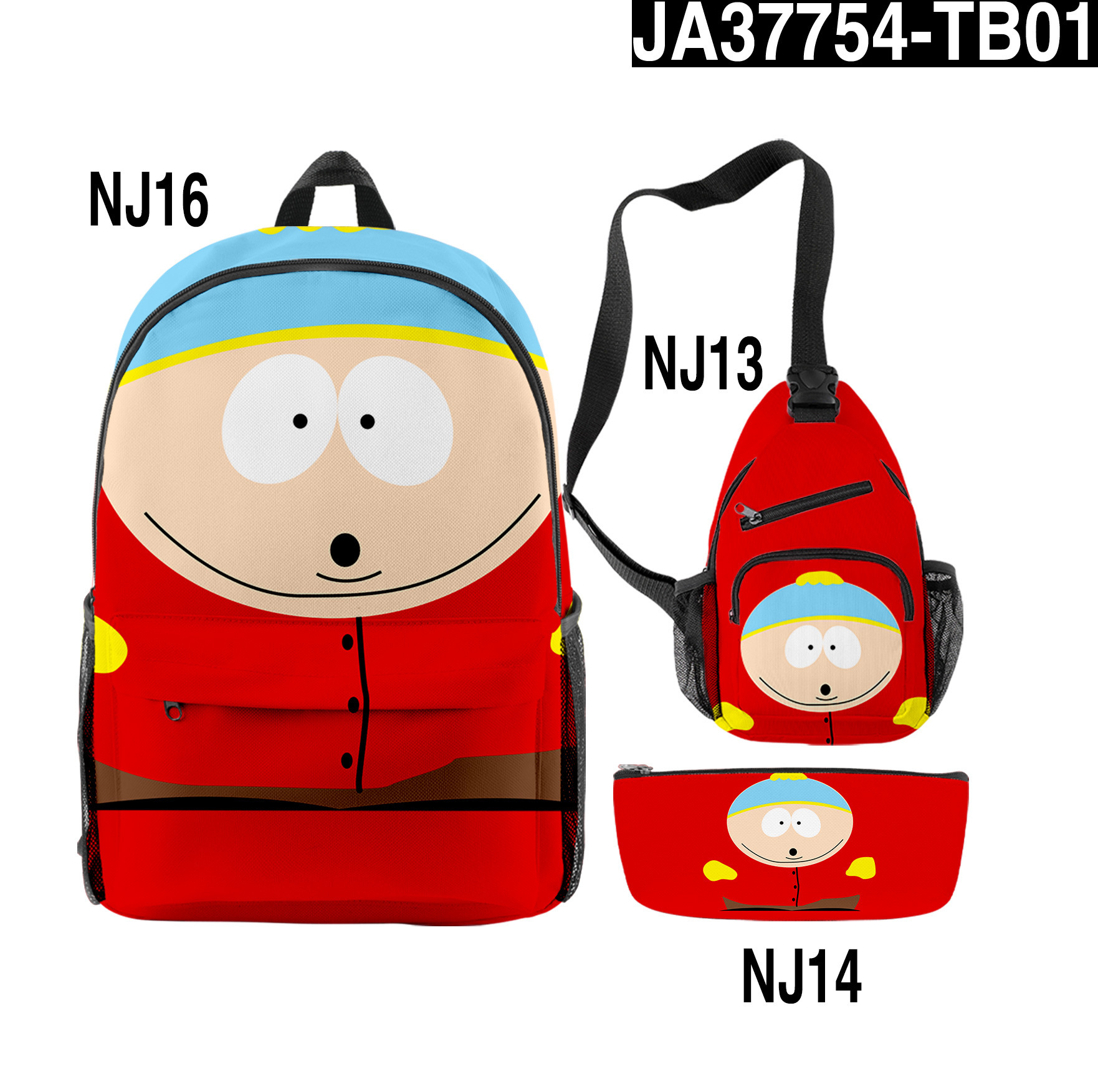 south park anime anime  bag a set