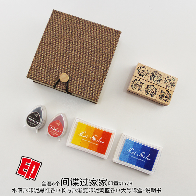 SPY×FAMILY anime Wooden seal 6 pcs a set