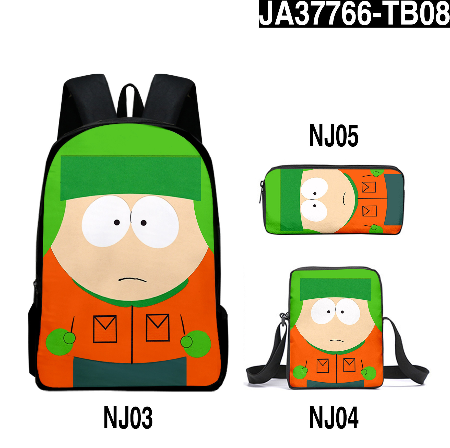 south park anime anime bag a set