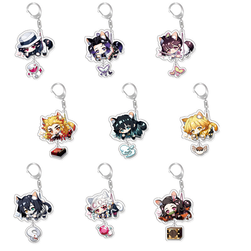 demon slayer kimets anime keychain