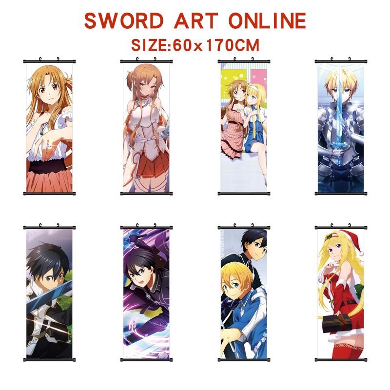 sword art online anime wallscroll 60*170cm