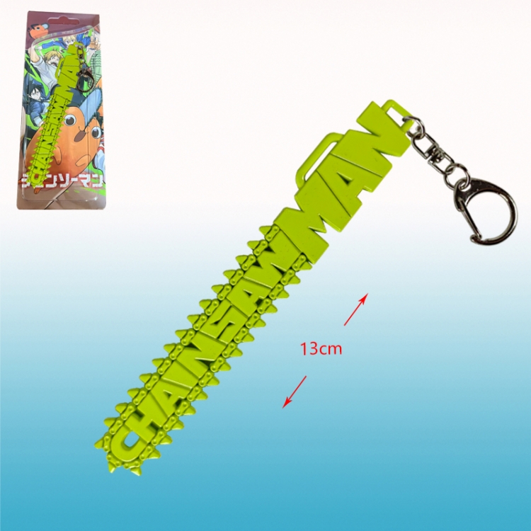 chainsaw man anime keychain