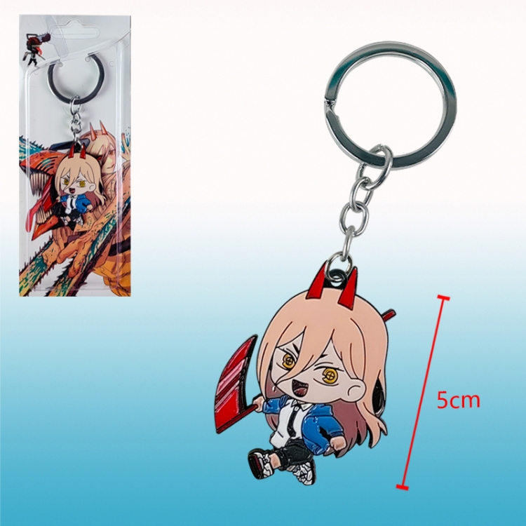 chainsaw man anime keychain