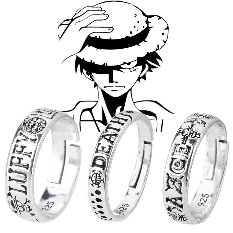 One piece anime ring