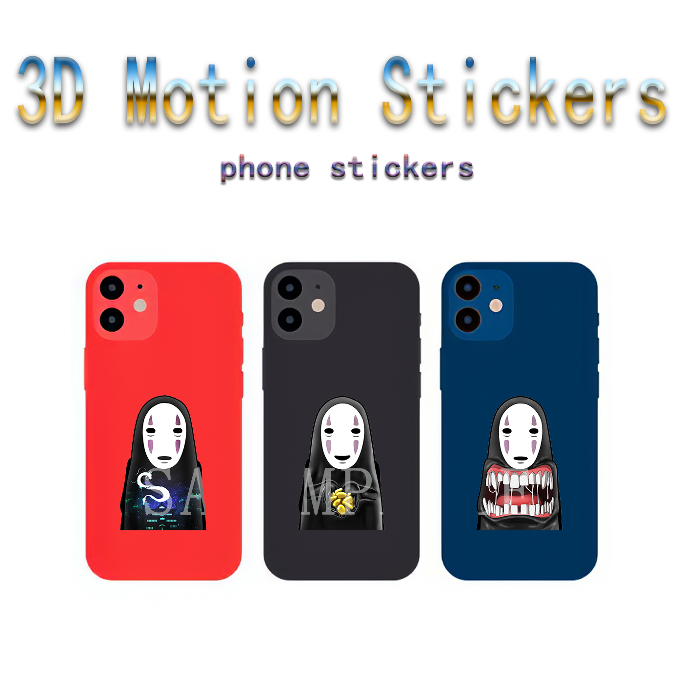 spirited away anime 3d sticker price for 10 pcs