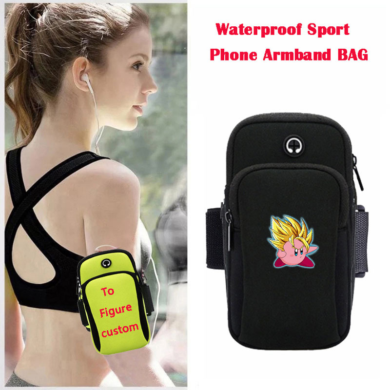 Kirby anime wateroof sport phone armband bag