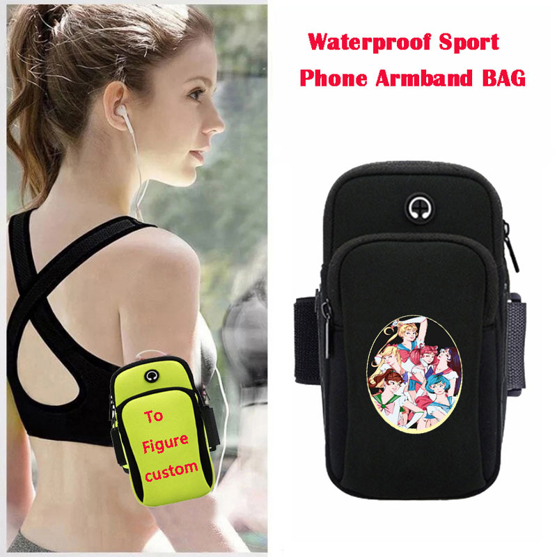 Sailor Moon Crystal anime wateroof sport phone armband bag