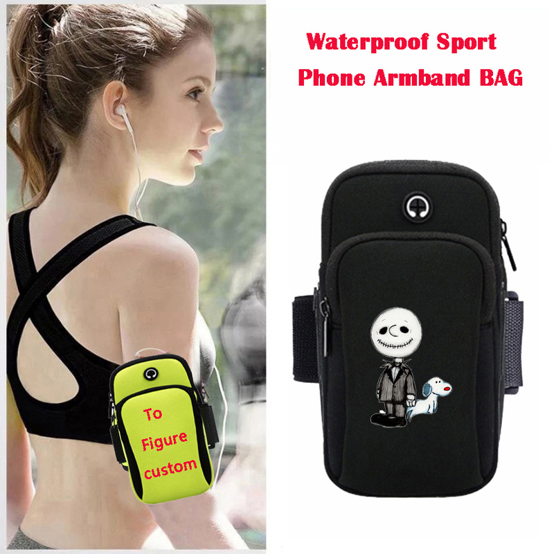 The Nightmare Before Christmas anime wateroof sport phone armband bag