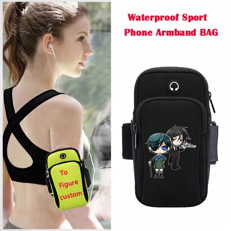 Kuroshitsuji anime wateroof sport phone armband bag