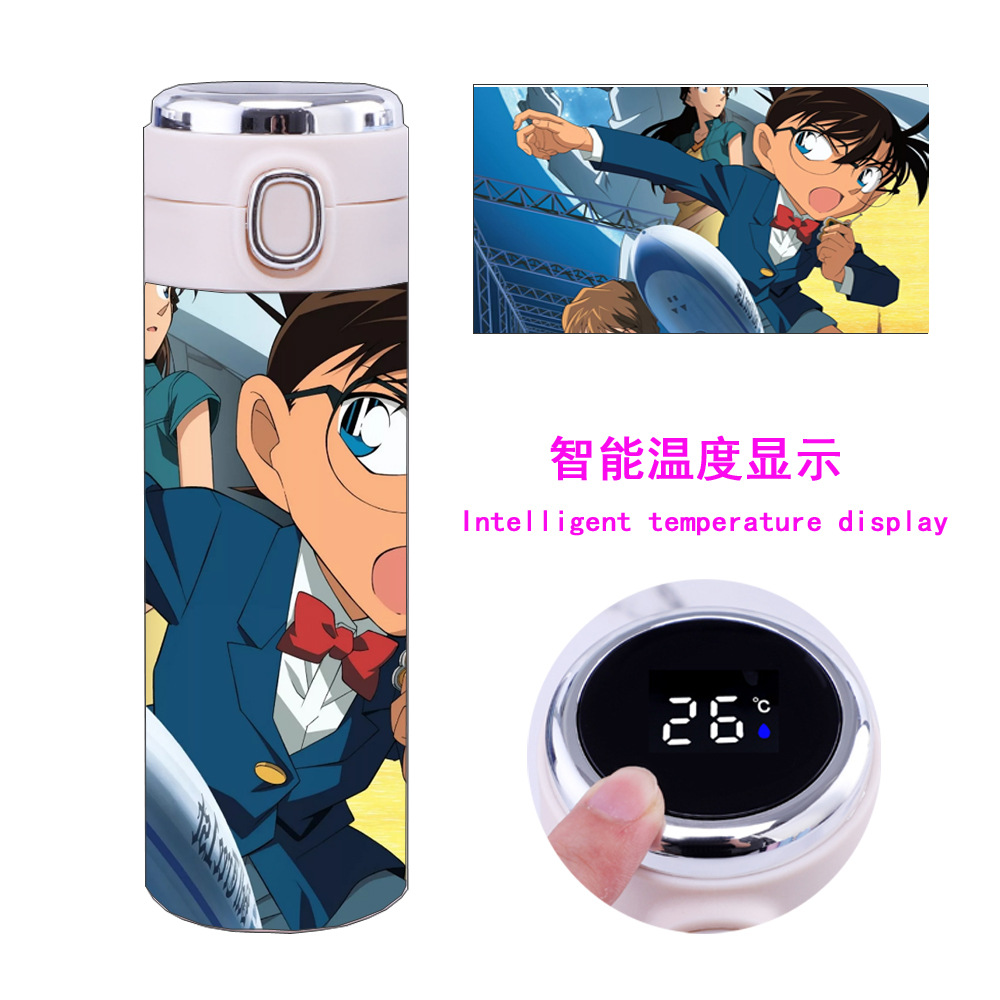 Detective Conan anime Intelligent temperature measuring water cup 450ml