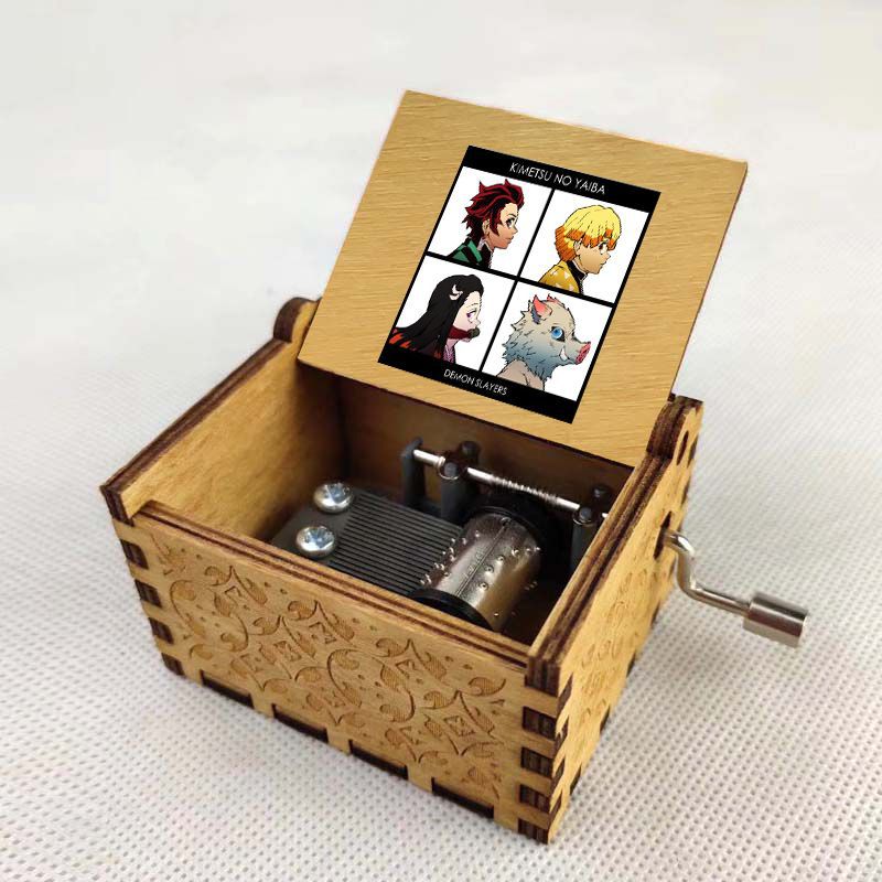 demon slayer kimets anime hand operated music box