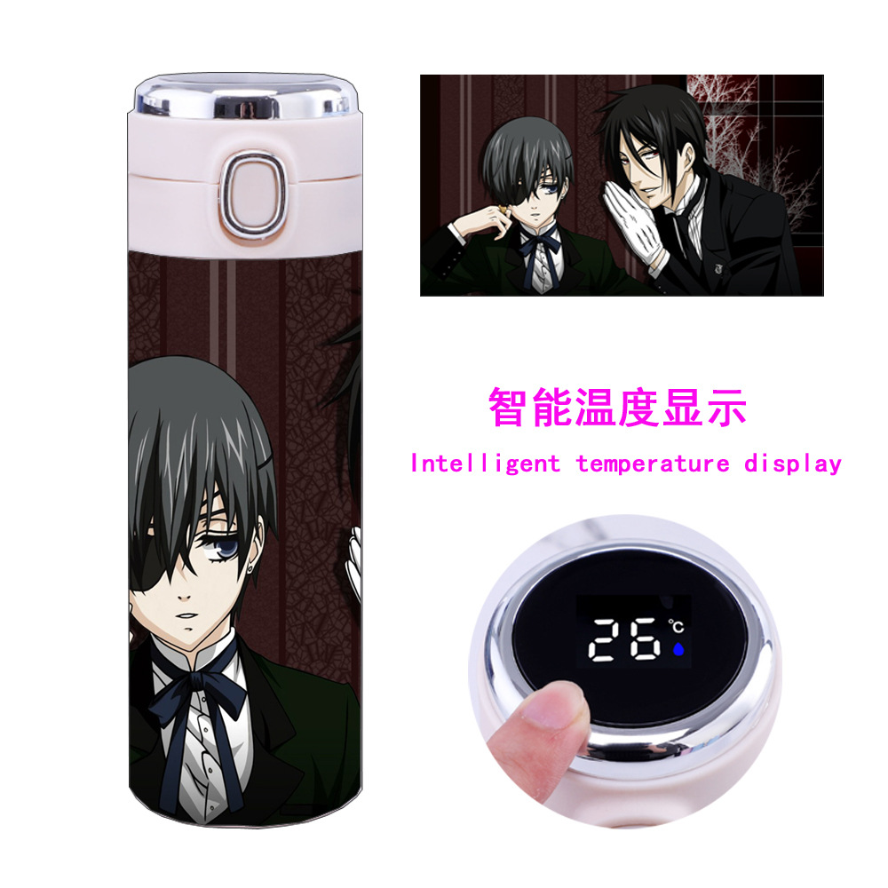 Kuroshitsuji anime Intelligent temperature measuring water cup 450ml