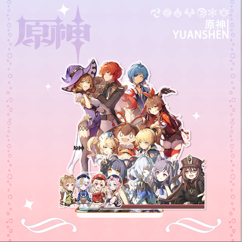 Genshin Impact anime Standing Plates