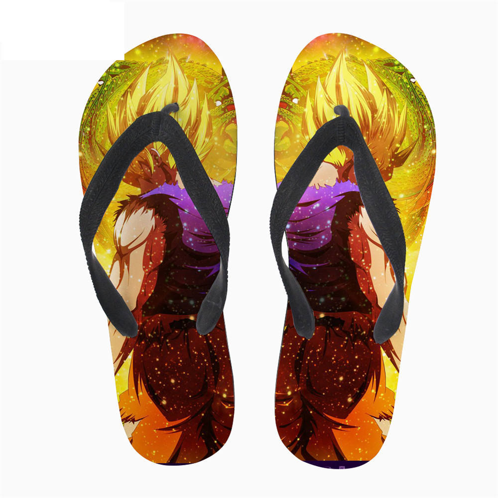 Dragon Ball anime  flip flops shoes slippers a pair US men size 8-12,women size 6-10