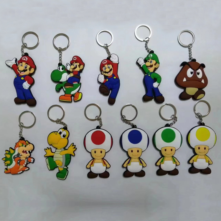 super Mario anime keychain