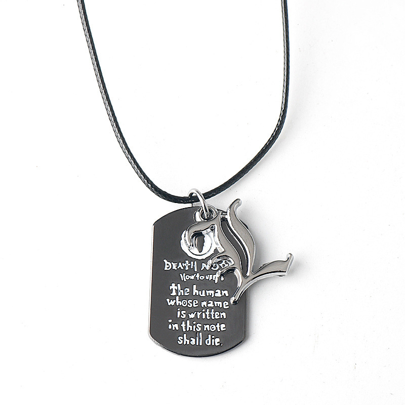 Death Note anime necklace