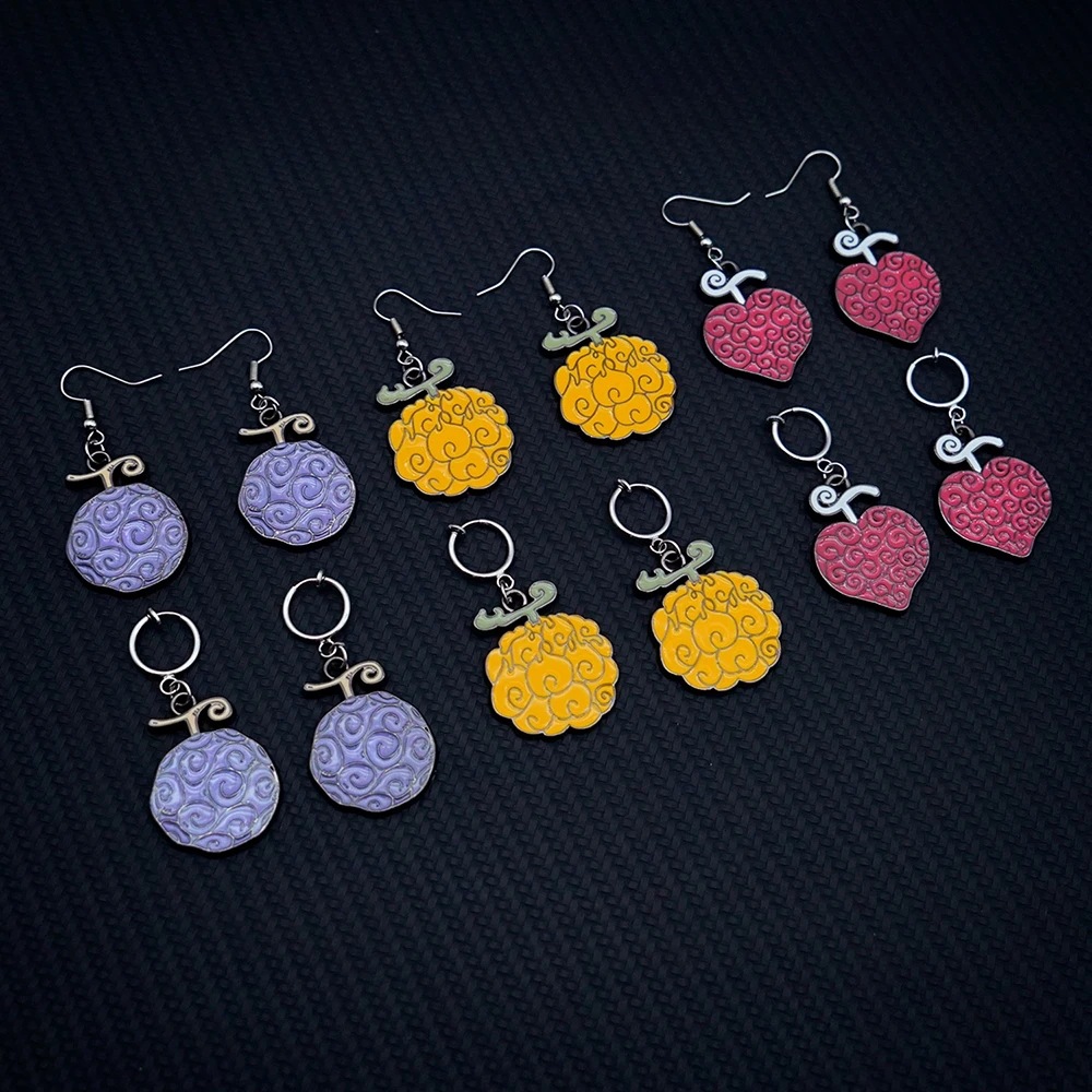 One piece anime earring