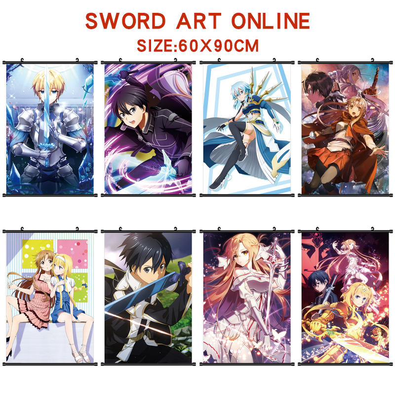 sword art online anime wallscroll 60*90cm