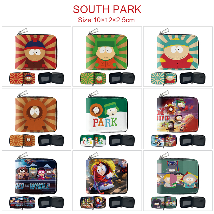 south park anime anime wallet 10*12*2.5cm