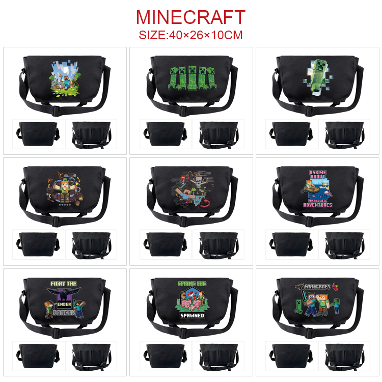 Minecraft anime messenger bag 40*26*10cm