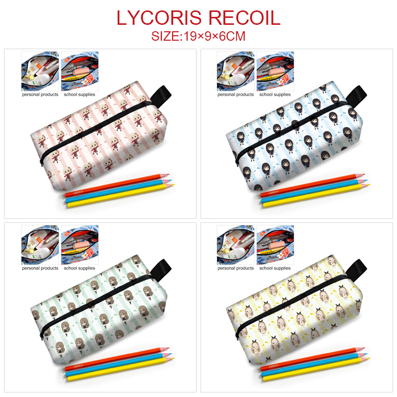 Lycoris Recoil  anime cosmetic bag 19*9*6cm