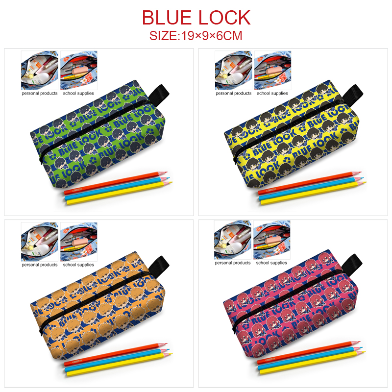 Blue Lock anime cosmetic bag 19*9*6cm