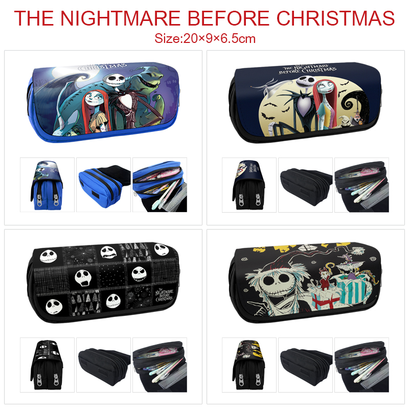 The Nightmare Before Christmas anime pencil bag 20*9*6.5cm