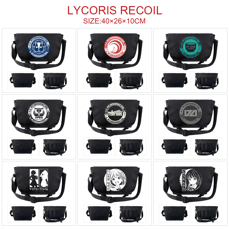Lycoris Recoil  anime messenger bag 40*26*10cm