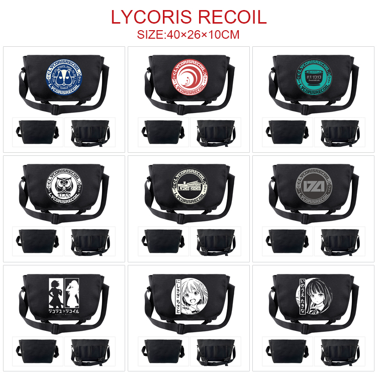 Lycoris Recoil  anime messenger bag 40*26*10cm