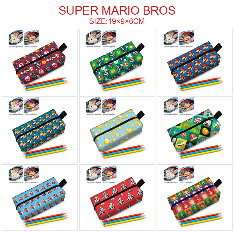 super Mario anime cosmetic bag 19*9*6cm